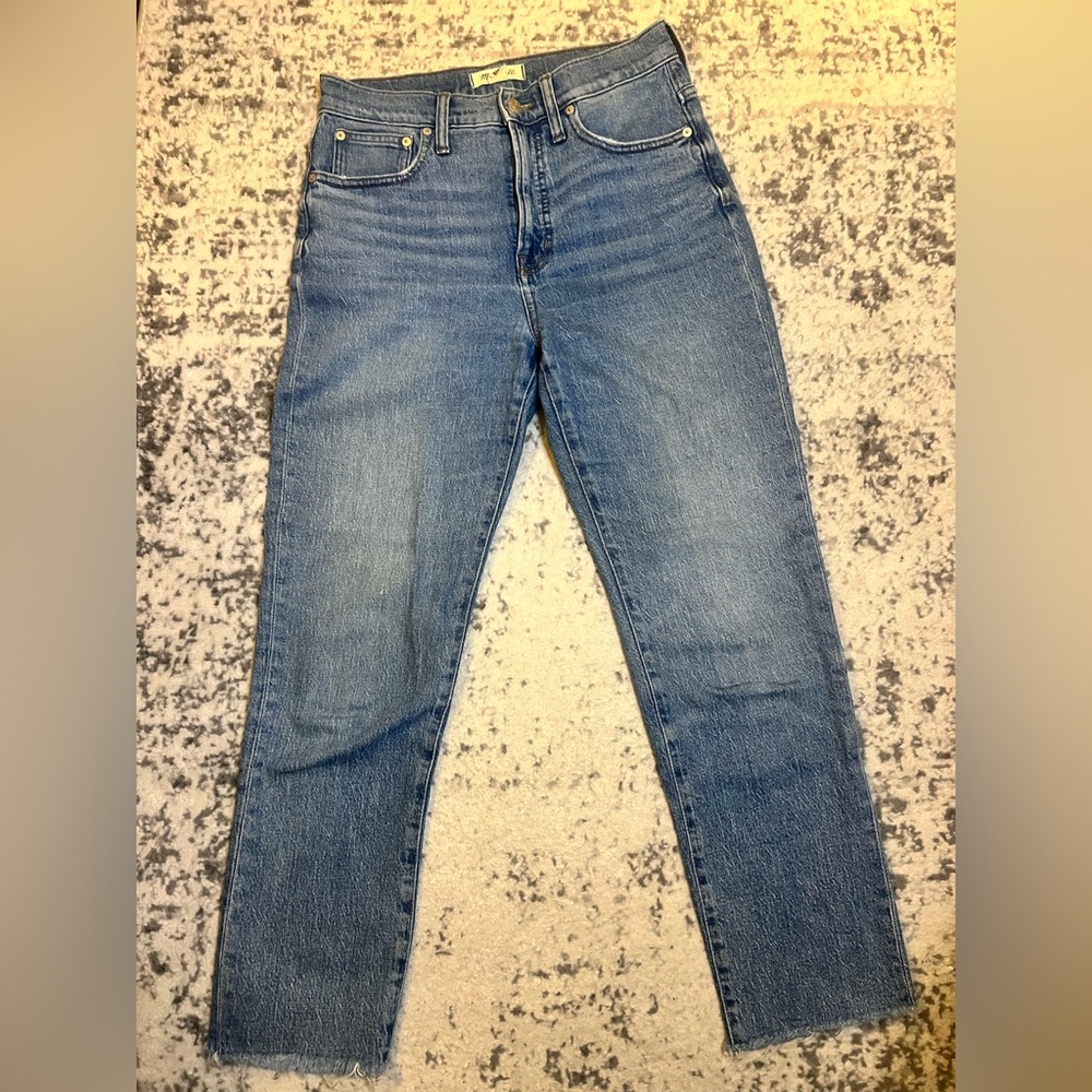 Madewell Blue High-Rise Ankle Crop Jeans